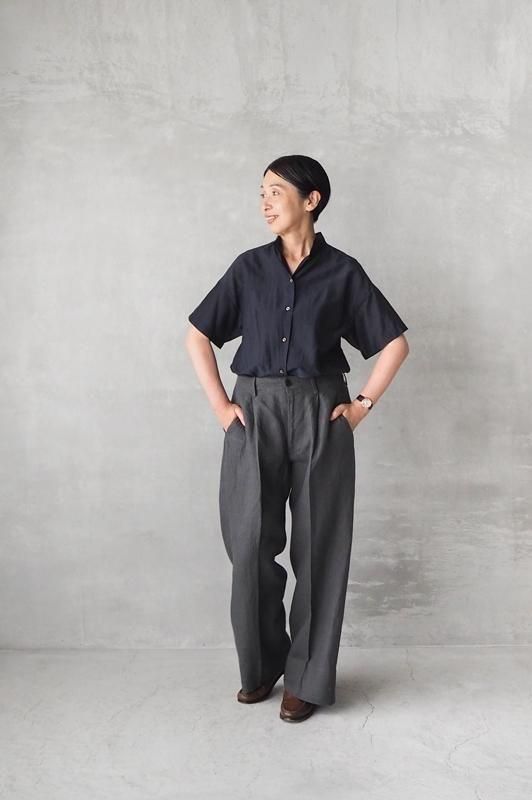 HAND ROOM WOMENS | タイニーカラー 2wayシャツ - Daja