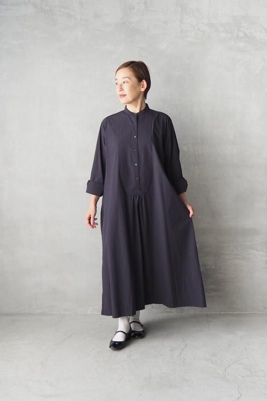 HAND ROOM WOMENS | クラシックフロントワンピース（ネイビー