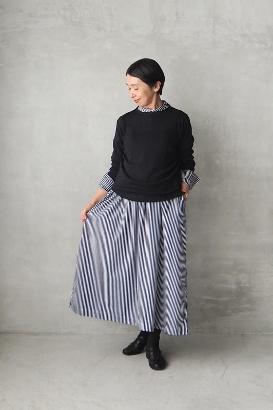 HAND ROOM WOMENS | クラシックフロントワンピース（ネイビー