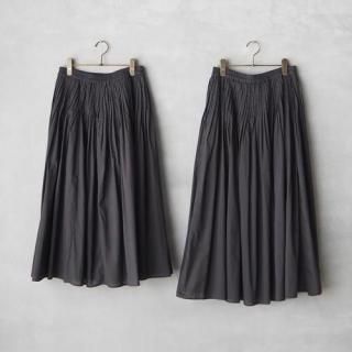 maison de soil<br>˥ååȥ ԥ󥿥å<br>60s ORGANIC CAMBRIC PLAIN PINTUCK FLARED SKIRT