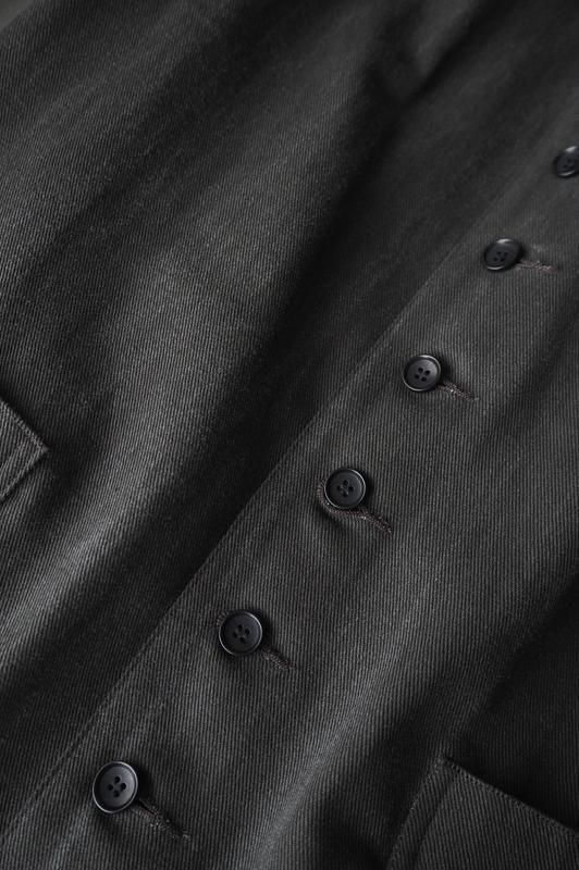 HAVERSACK | 墨染ツイル ノーカラージャケット - Daja