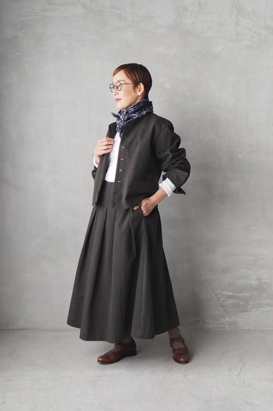 HAVERSACK | 墨染ツイル タックスカート - Daja オンラインストア