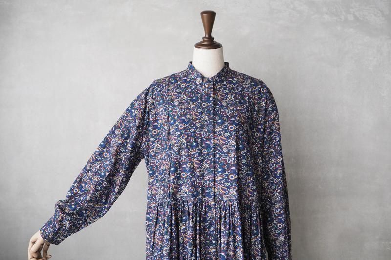 ERDEM フラワー柄　バンドカラーワンピース ERDEM フラワー柄 バンドカラーワンピース - メルカリ