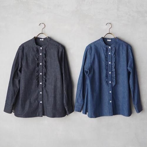 kawamon 専用　Drawer ドゥロワー　SPRING デニムフリルシャツ kawamon 専用 Drawer ドゥロワー SPRING デニムフリルシャツ