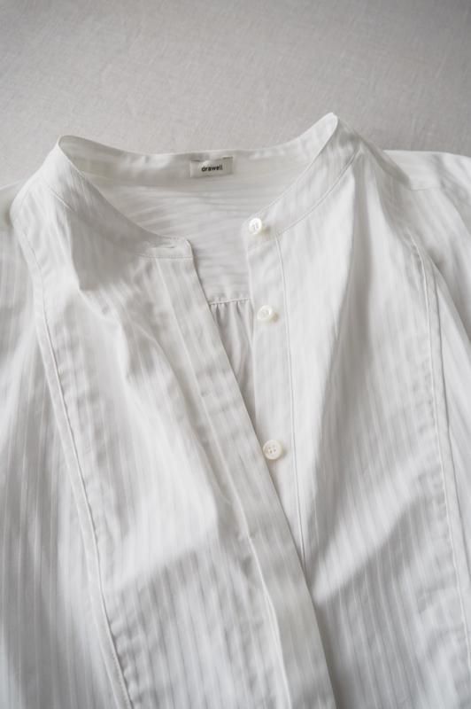 新品 DRAWELL ドビーストライプビブヨークシャツ ビブヨークシャツ ドビーストライプ – drawell