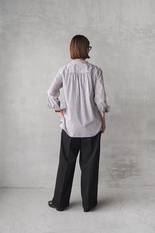 新品 DRAWELL ドビーストライプビブヨークシャツ ビブヨークシャツ ドビーストライプ – drawell