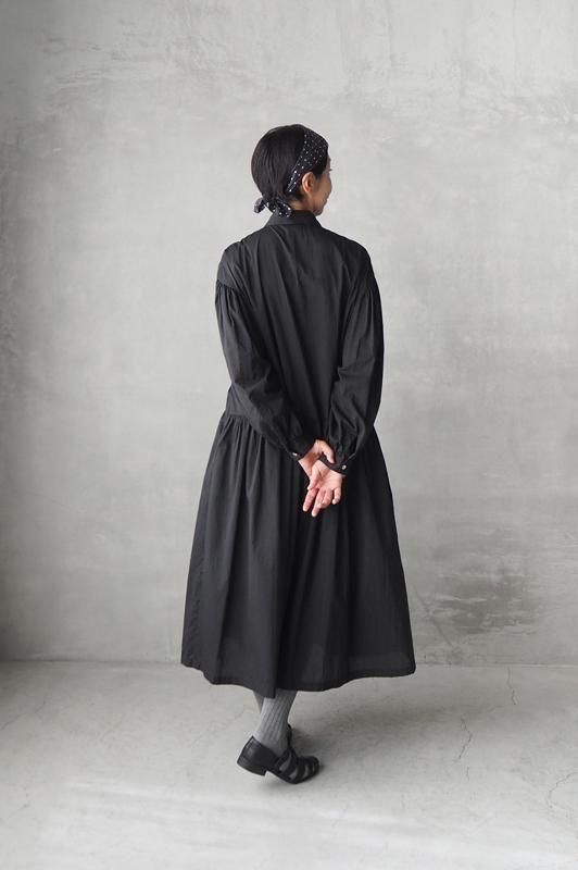 kijinokanosei | コットンシルク ギャザーワンピース - Daja