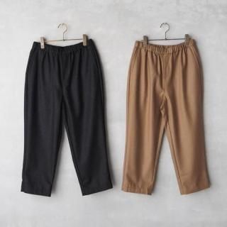 maison de soil<br>եͥ ơѡɥѥ <br>WOOL FLANNEL EASY TAPERED PANTS