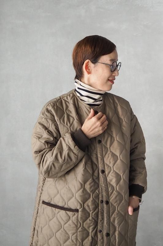 ARMEN アーメン ノーカラー キルティングコート ARMEN | キルティング