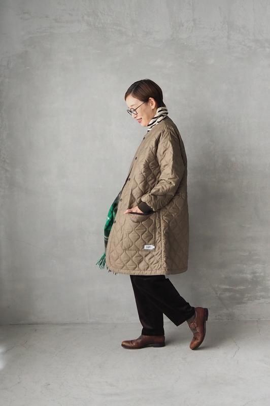 ARMEN | キルティング ノーカラーコート - Daja オンラインストア