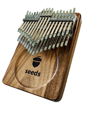 34鍵 カリンバ クロマチック(親指ピアノ) Key=B Seeds / Kalimba chromatic - 世界の楽器 RAGAM