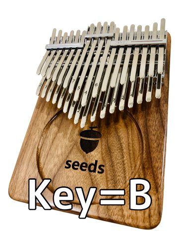 34鍵 カリンバ クロマチック(親指ピアノ) Key=B Seeds / Kalimba chromatic