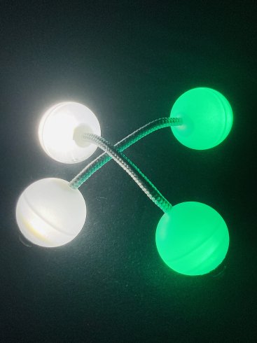 ライトアップアサラト ホワイト x グリーン(CANDELATO) / Light up Asalato White x Green