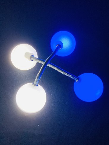 ライトアップアサラト ブルー x ホワイト(CANDELATO) / Light up Asalato Blue x White