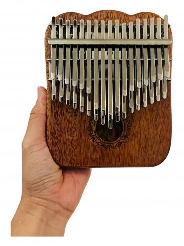 民族楽器 カリンバ Kalimba 丸形 親指ピアノ ハンドオルゴール