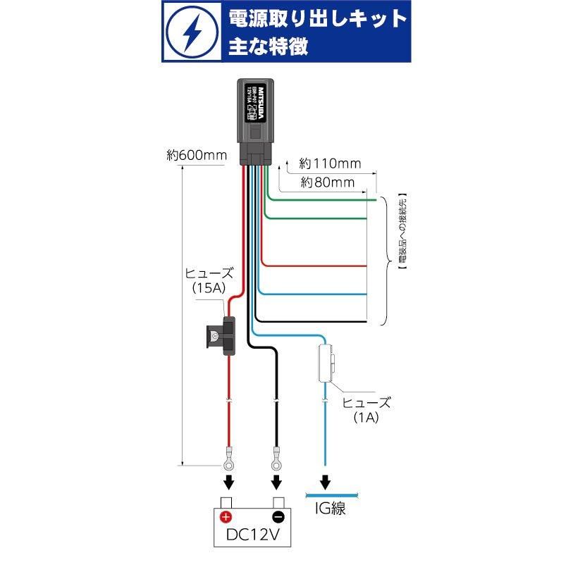 EDRシリーズ 電源取り出しキ