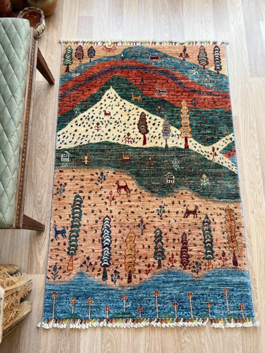 新しい絨毯 風景 約157×104