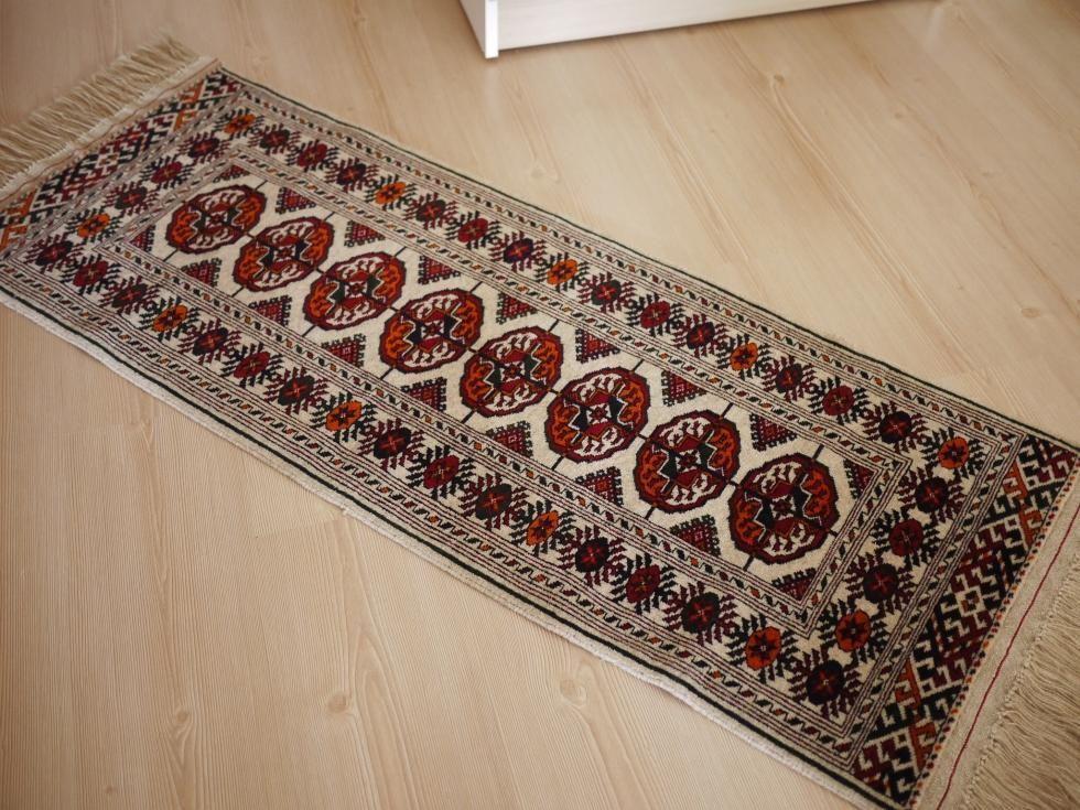 手織り絨毯風デザインラグ TURKMEN RUG〔トルクメンラグ