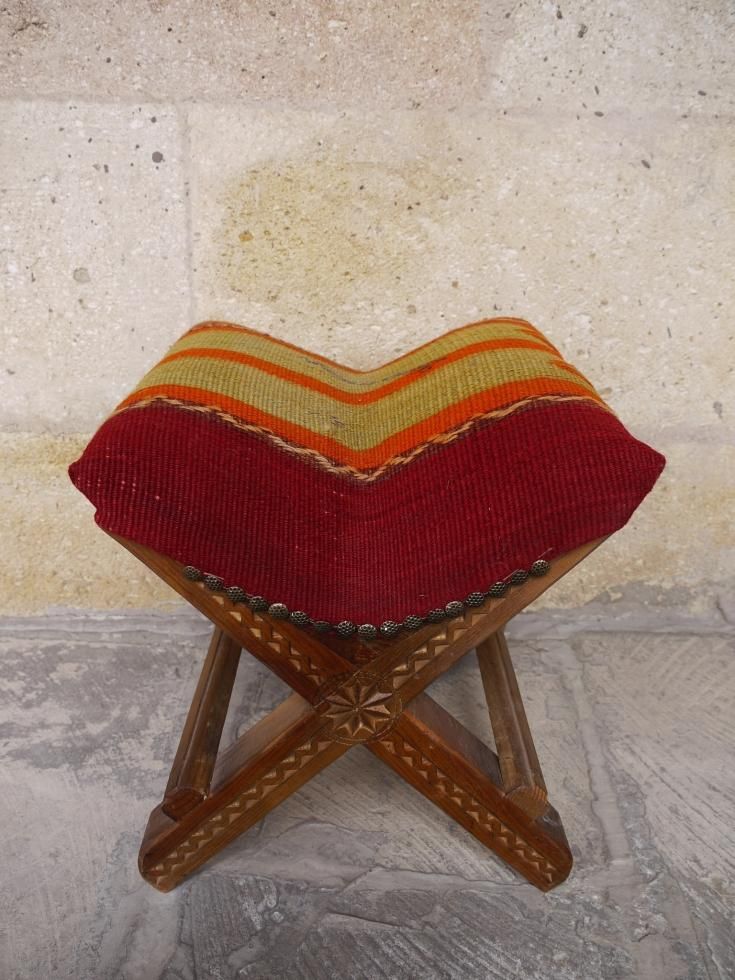 オールドキリムオットマンスツール,キリム椅子