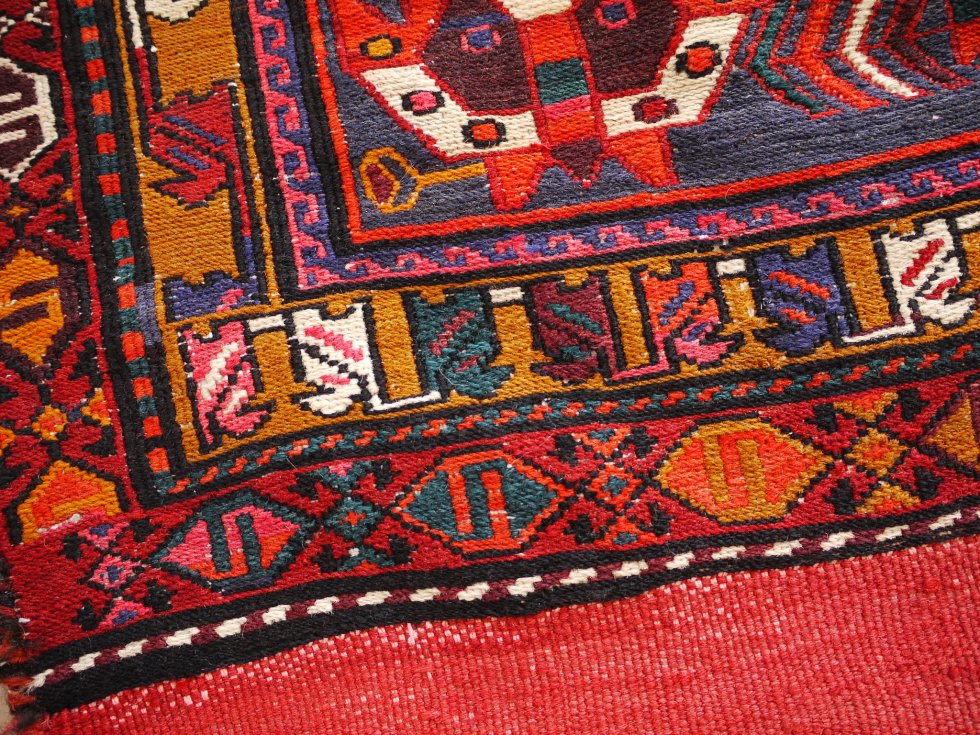 イラン アゼルバイジャン産 スマック織キリム(手織り) - ラグ