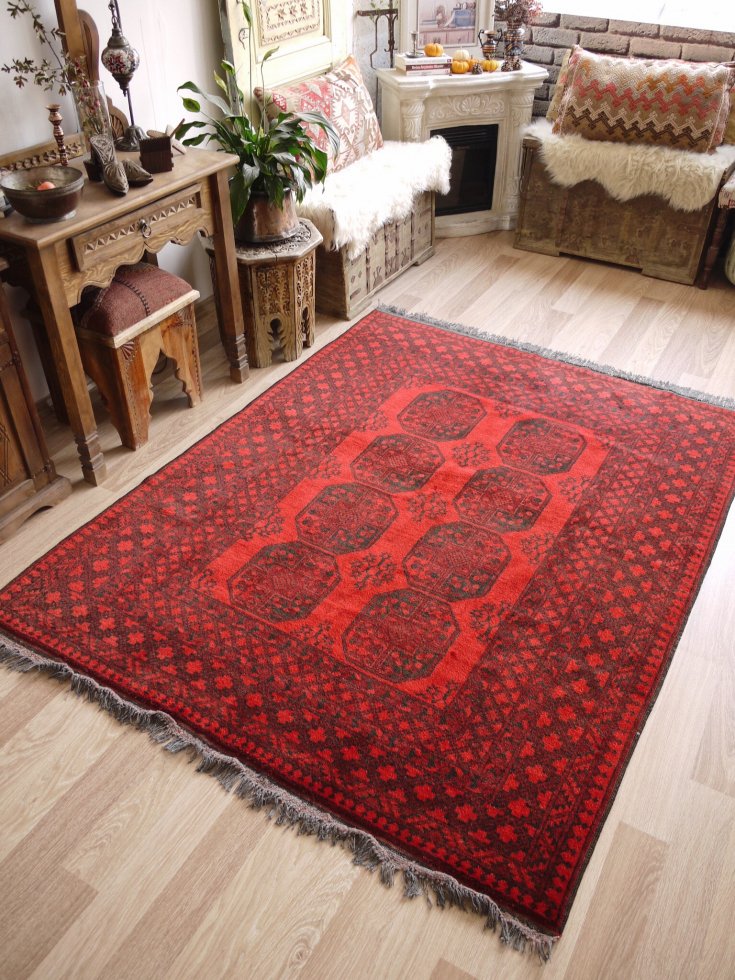 新入荷 ペルシャ絨毯 バルーチ産 213x102cm 高品質 手織りトライバル 