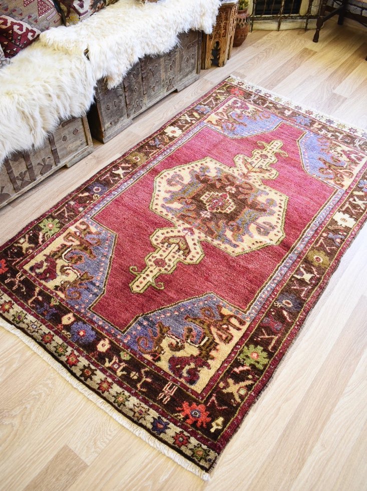 トルコ絨毯 オールド絨毯 マーデン セミアンティークラグ トルコ産