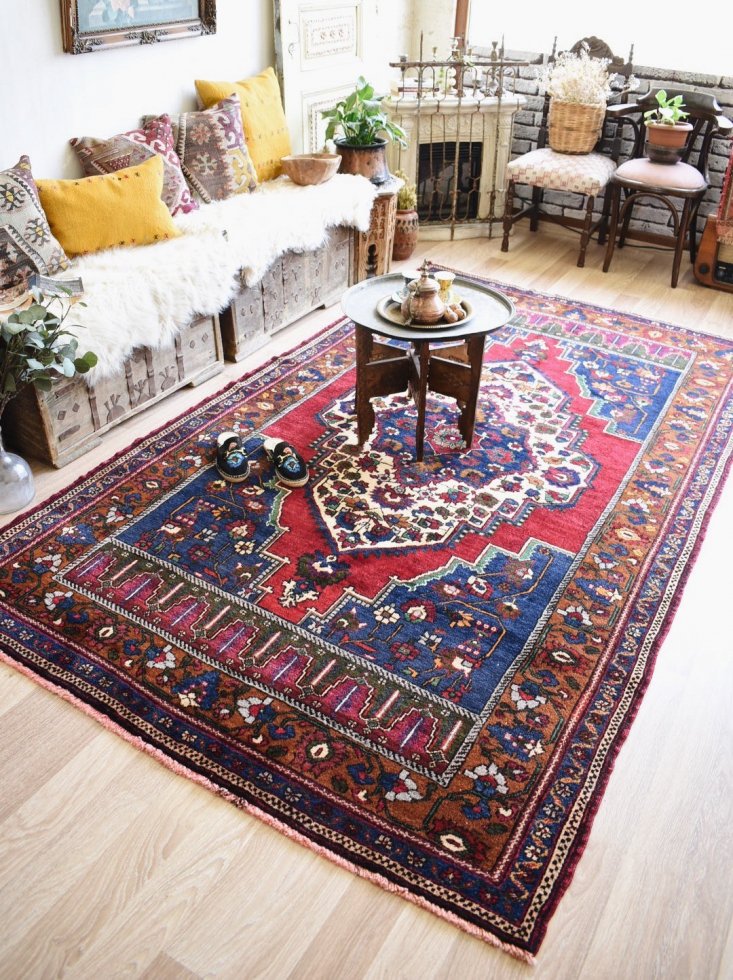 オールド絨毯 ヴィンテージラグ　タシュプナル絨毯　ヴィンテージ加工ラグ　中央アナトリア　トルコ絨毯　ペルシャ絨毯