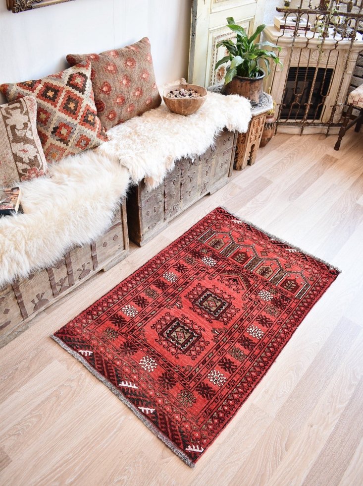 ペルシャ絨毯 バルーチ産 210x100cm 高品質 手織りトライバル ラグ