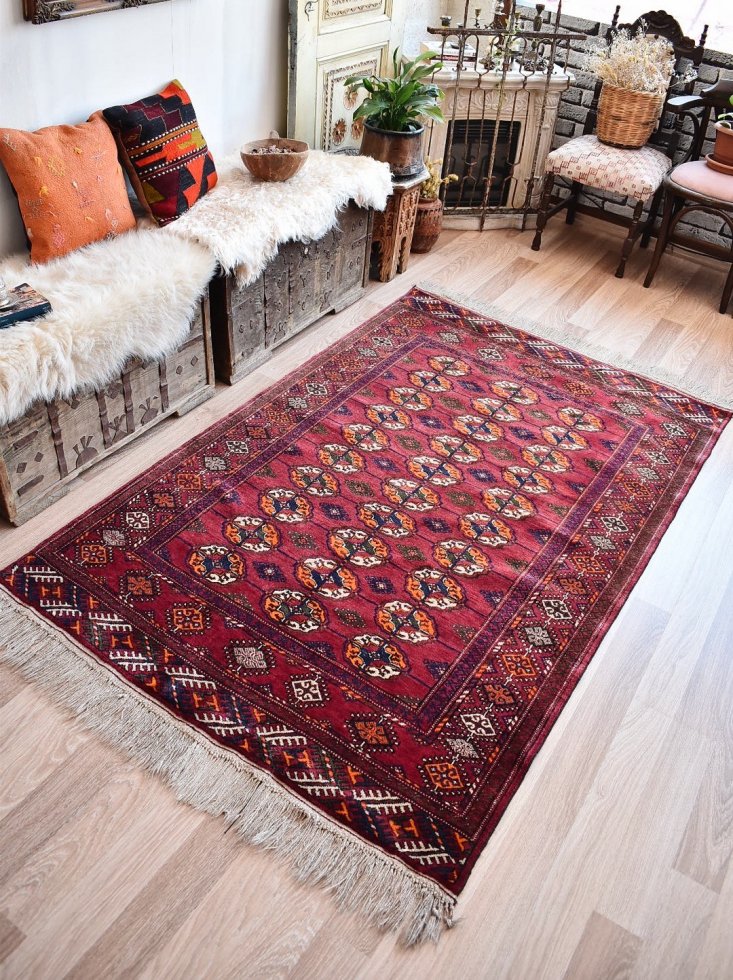 Sale! アフガニスタン トライバルラグ 手織り絨毯 300x80cm - 通販