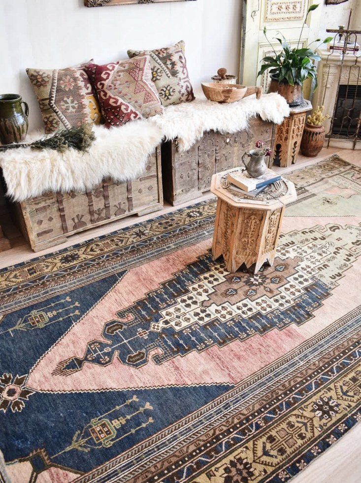 特別コラボアイテム」 Kilim Designs ラグ トルコ絨毯 - ラグ
