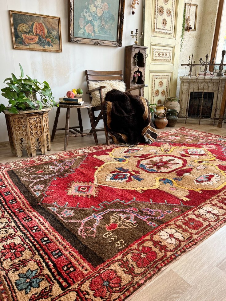 100%シルク 手織りのトルコ絨毯（タペストリー） - カーペット