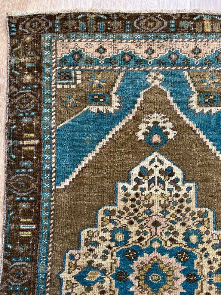 164×94 ヴィンテージラグ トルコ絨毯 値段が激安