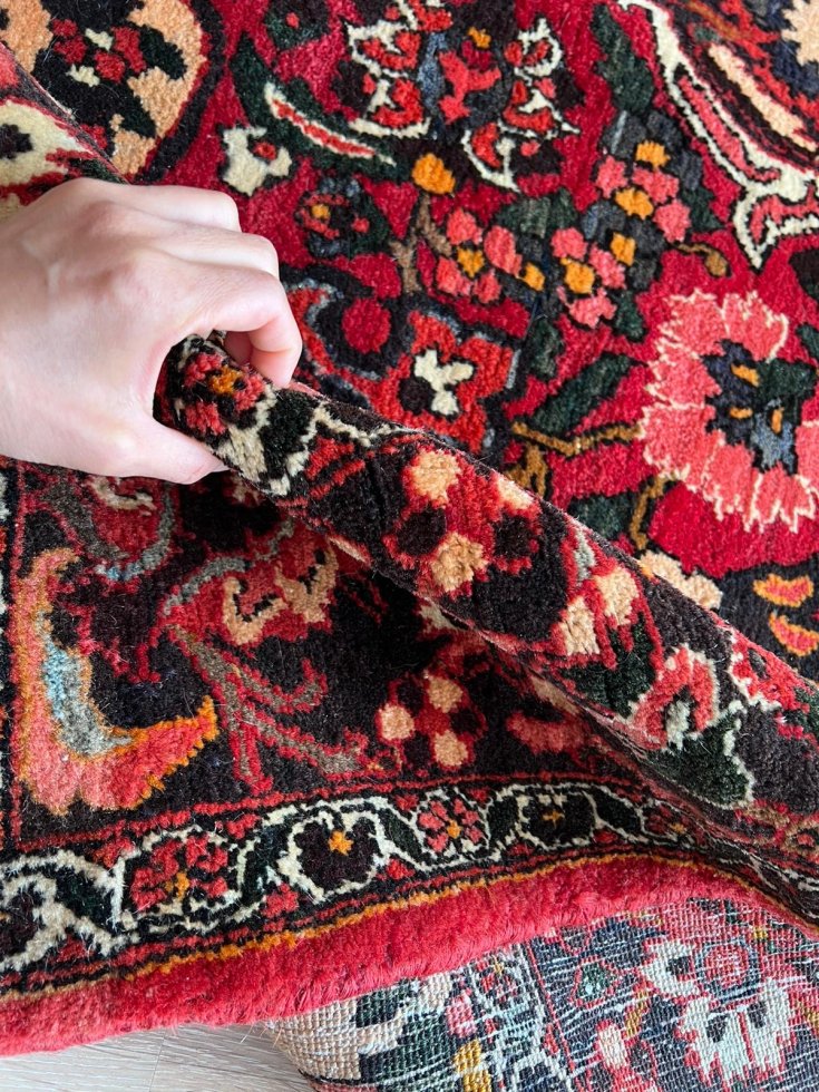 ペルシャ絨毯 オールド絨毯 エリアラグ ハマダン絨毯 リリアンラグ