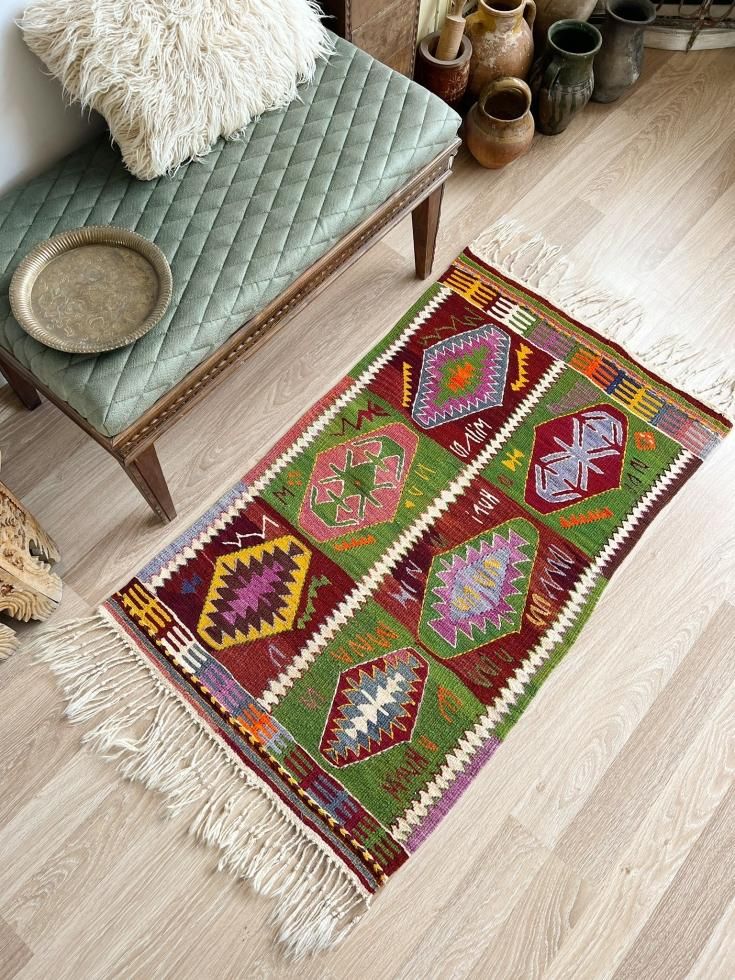 トルコ old Kilim オールドキリム ヴィンテージ ラグ-eastgate.mk