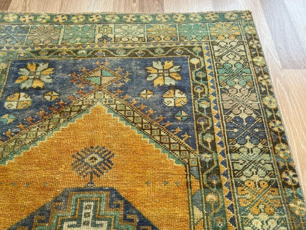ヴィンテージターキッシュラグ オーバーダイラグ トルコラグ