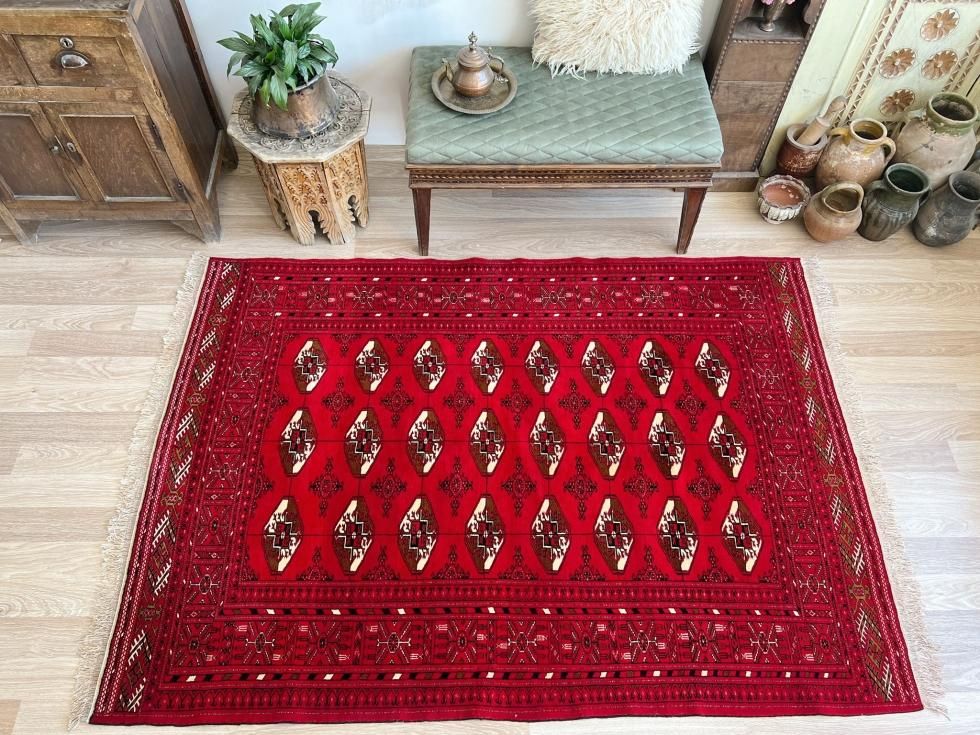 ペルシャ絨毯 ペルシャヴィンテージラグ 147x122 手織り オールド ペルシャ絨毯 ヴィンテージラグ 148×95cm 手織り オールドpersia