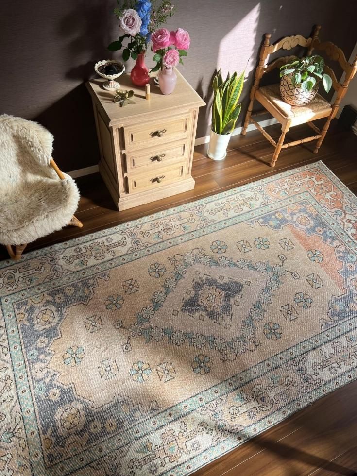 72×94 "Mana” ViNTAGE TURKiSH RUG