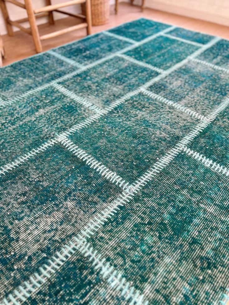 オールド絨毯 ヴィンテージラグ ヴィンテージ加工ラグ 中央 オールド絨毯 ヴィンテージラグ ヴィンテージ加工ラグ 中央