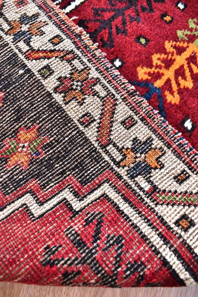 ヴィンテージラグ　トルコラグ 2x6 ヴィンテージ トルコ製 キリム ランナーラグ、ウシャック