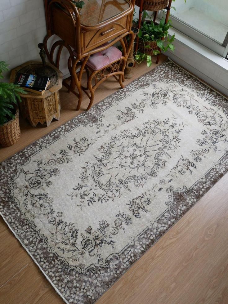 ヴィンテージターキッシュラグ オーバーダイラグ トルコラグ