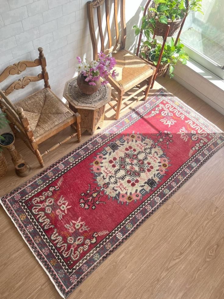 ヴィンテージターキッシュラグ オーバーダイラグ トルコラグ