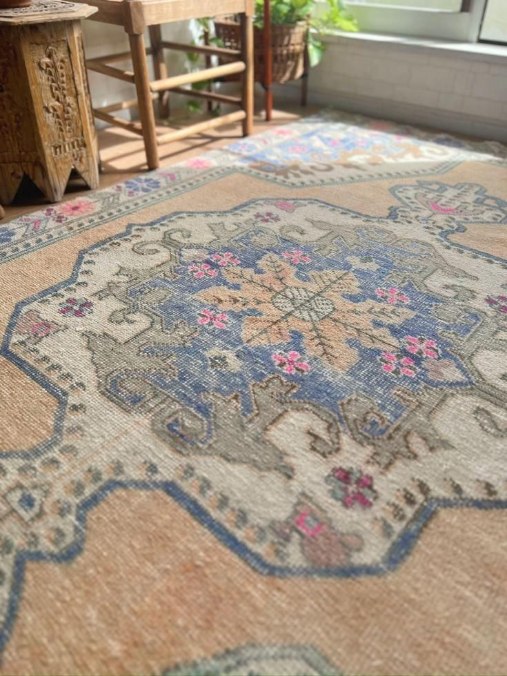 ヴィンテージターキッシュラグ オーバーダイラグ トルコラグ