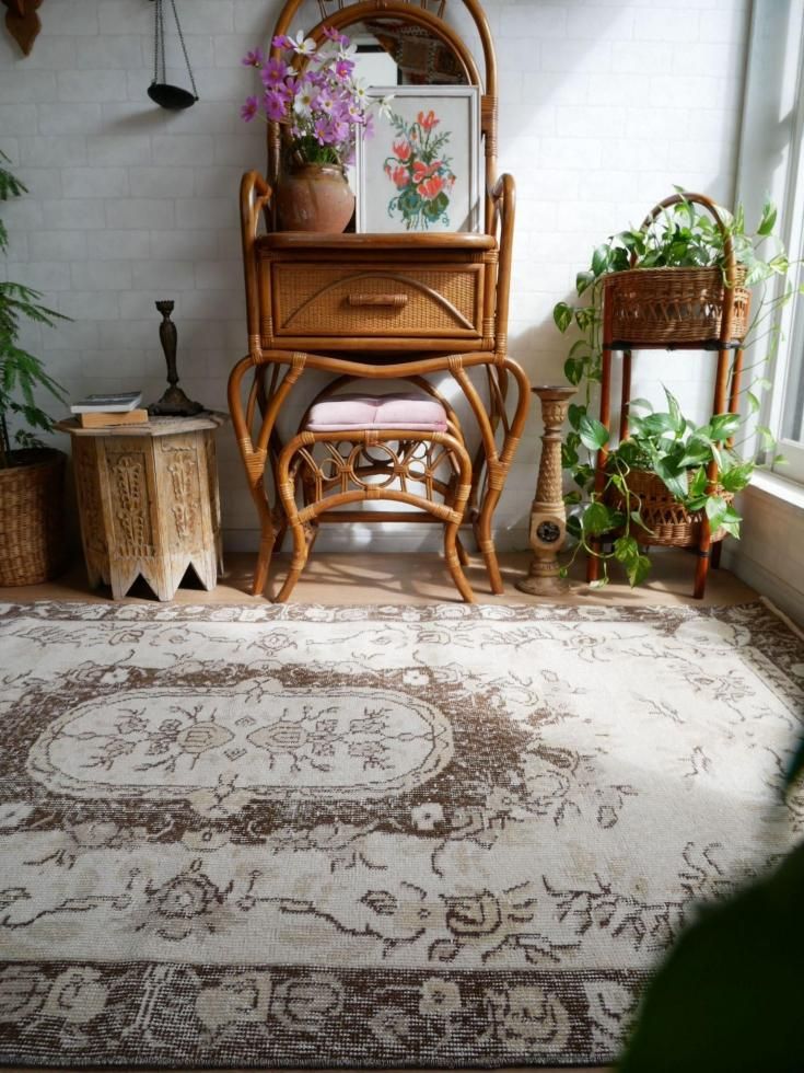 トルコヴィンテージラグ キリムラグ ターキッシュラグ ヴィンテージターキッシュラグ オーバーダイラグ トルコラグ