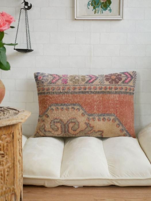 超超大判3m 紋章柄150x295 ベージュ　キャラメル　トルコヴィンテージラグ Kilim Designs