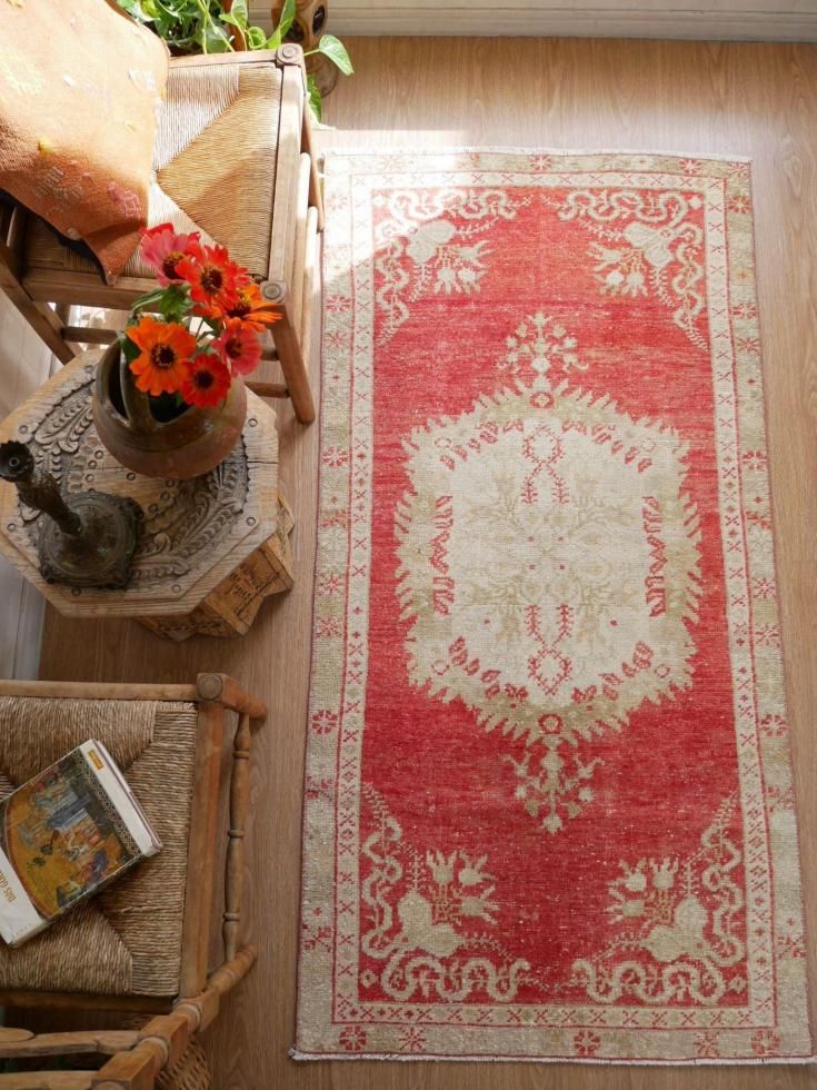 ヴィンテージターキッシュラグ オーバーダイラグ トルコラグ