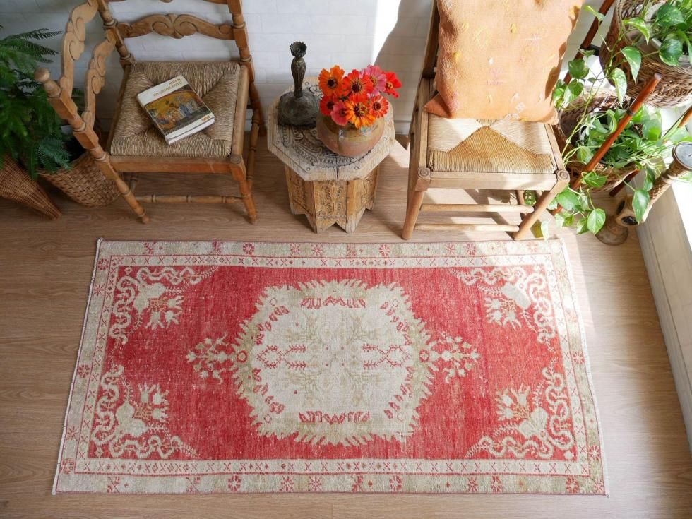 ヴィンテージターキッシュラグ オーバーダイラグ トルコラグ