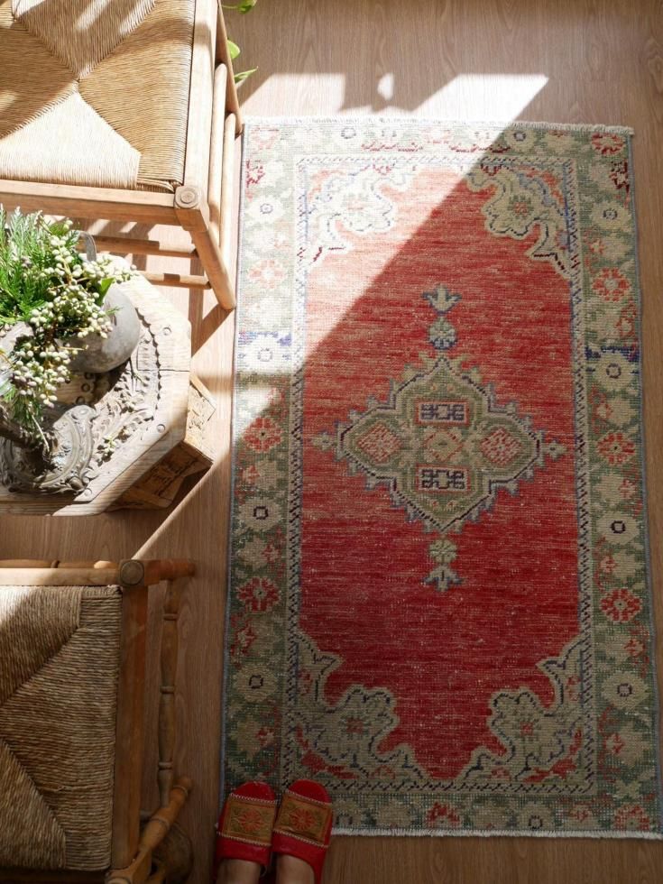 ヴィンテージターキッシュラグ オーバーダイラグ トルコラグ