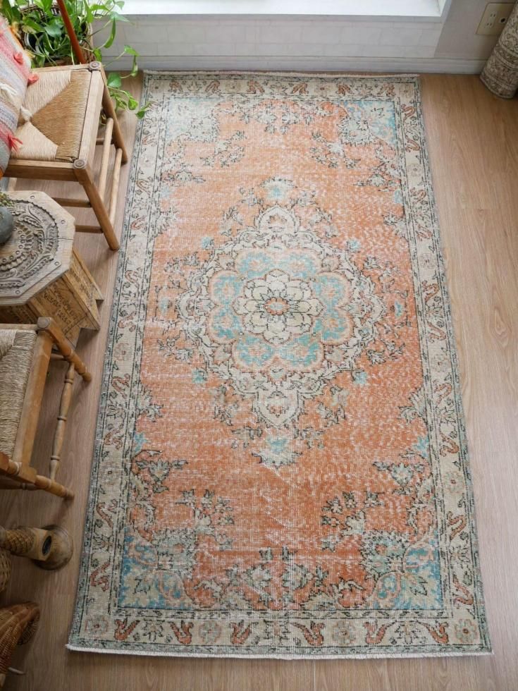 ヴィンテージターキッシュラグ オーバーダイラグ トルコラグ