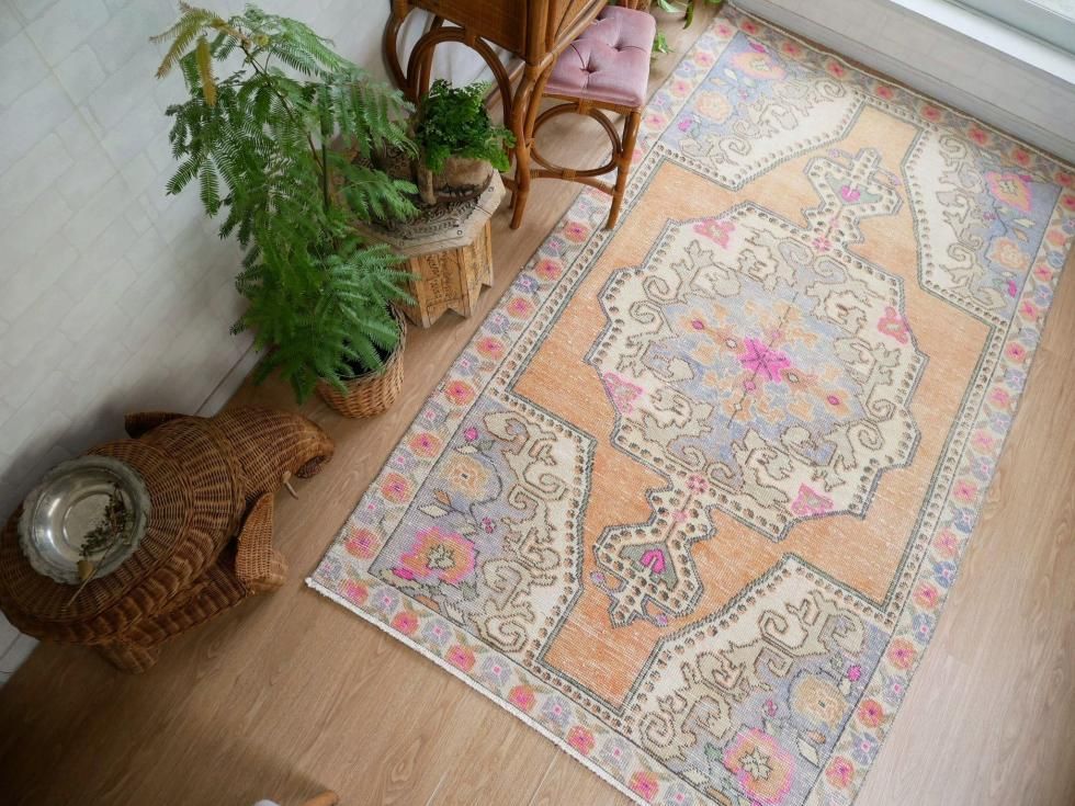 ヴィンテージターキッシュラグ オーバーダイラグ トルコラグ