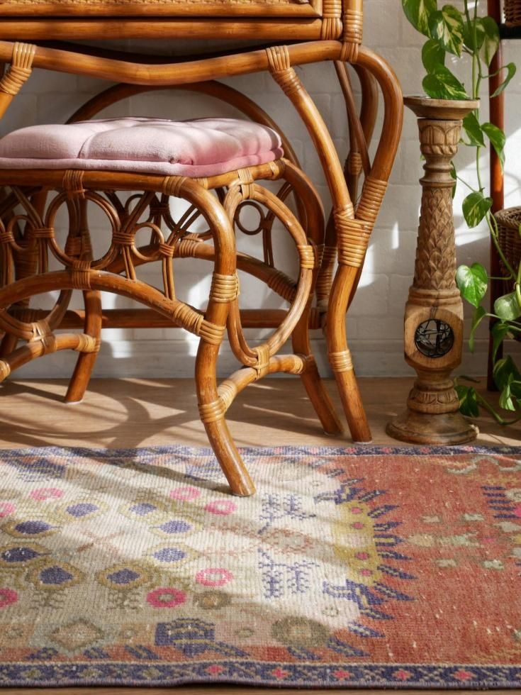 ヴィンテージターキッシュラグ オーバーダイラグ トルコラグ